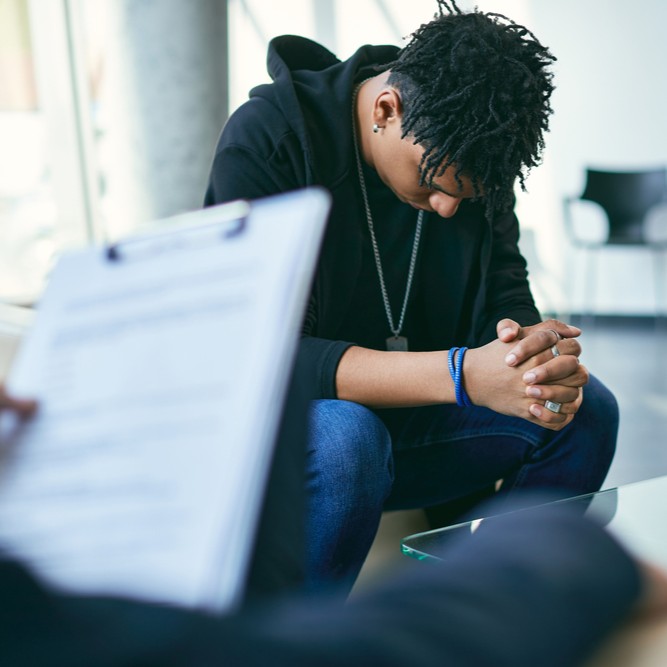 man struggling with stress and anger issues